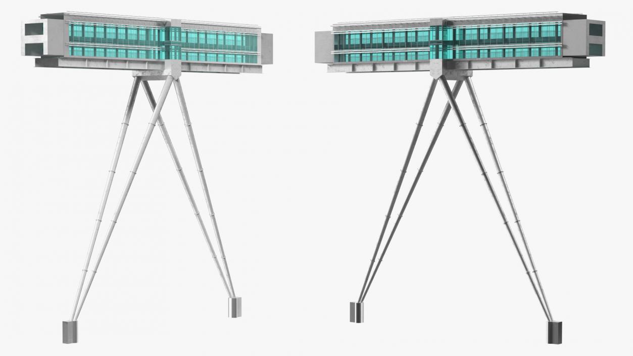 3D model Petronas Towers Skybridge