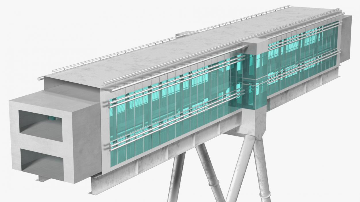 3D model Petronas Towers Skybridge