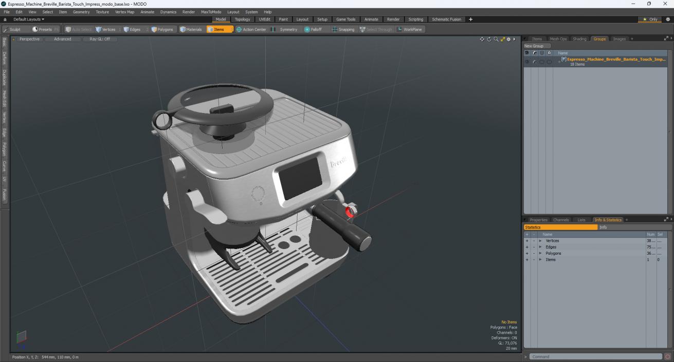 Espresso Machine Breville Barista Touch Impress 3D