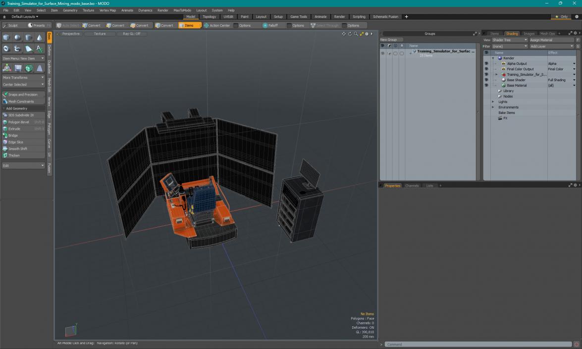 Training Simulator for Surface Mining 3D