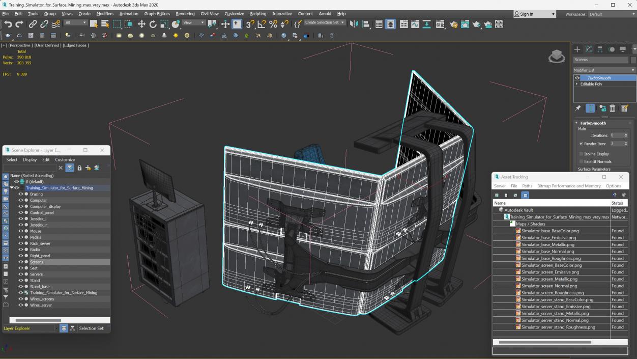 Training Simulator for Surface Mining 3D