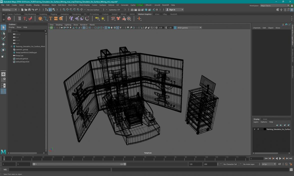 Training Simulator for Surface Mining 3D