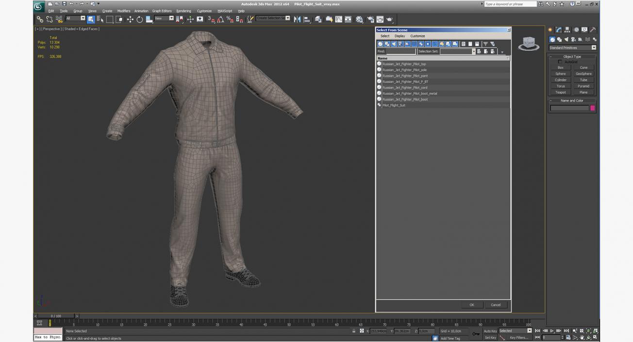 Pilot Flight Suit 3D