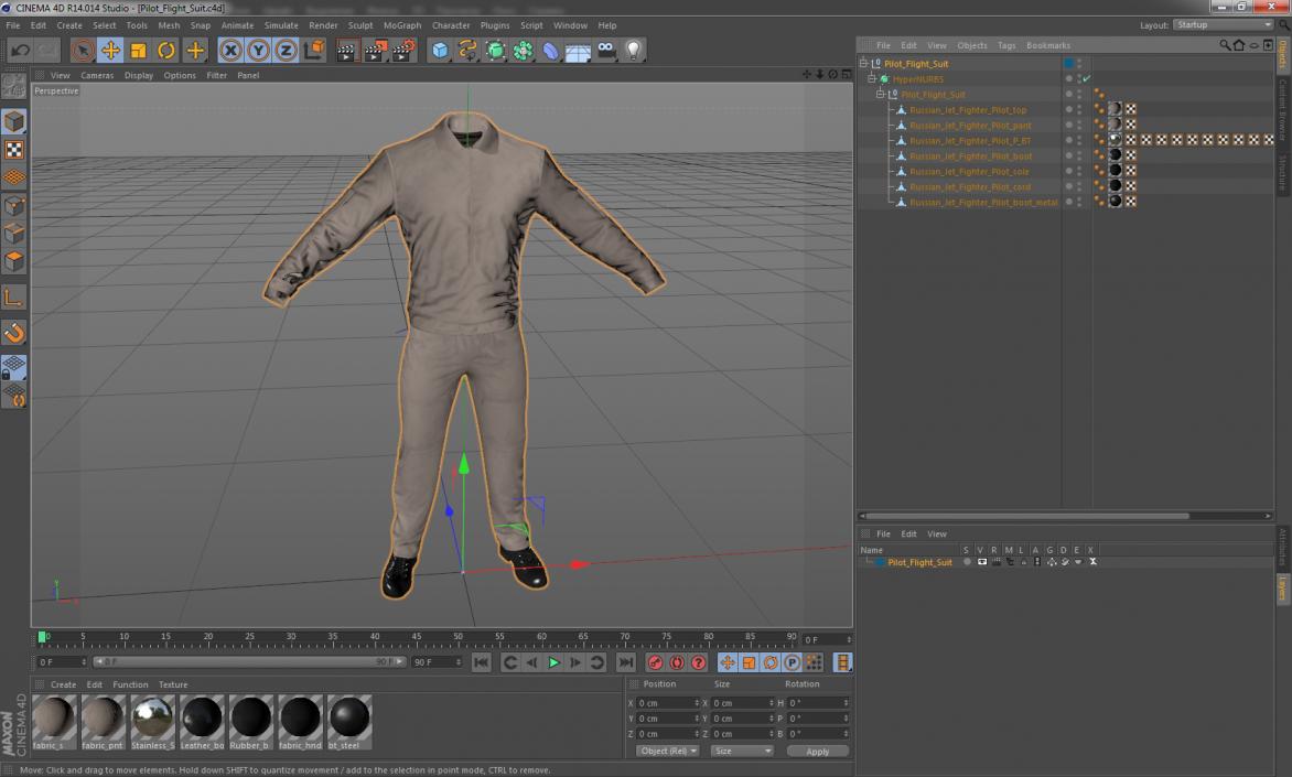 Pilot Flight Suit 3D