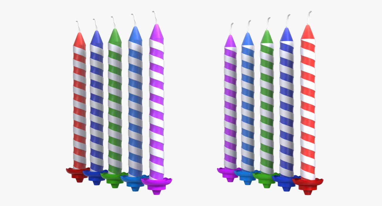 3D model Birthday Candles Set