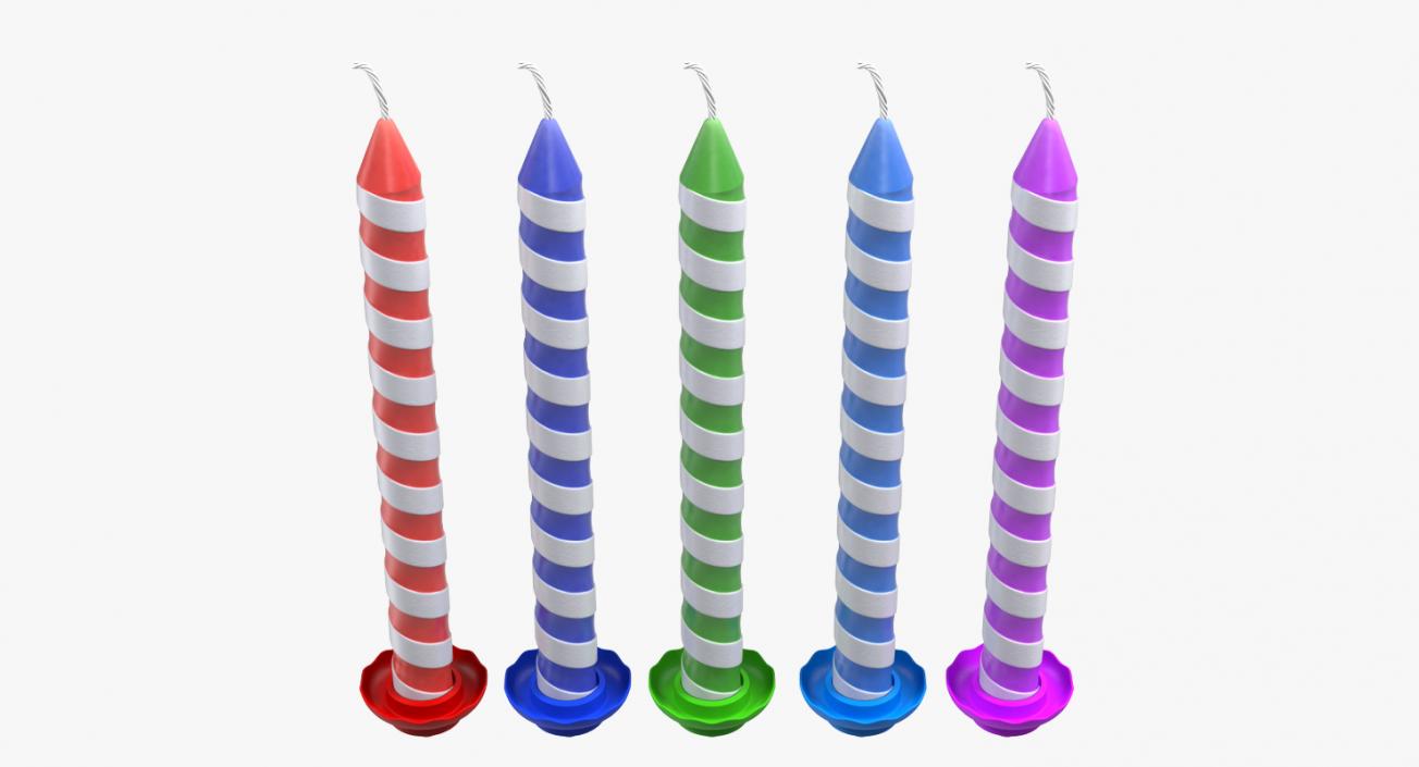 3D model Birthday Candles Set