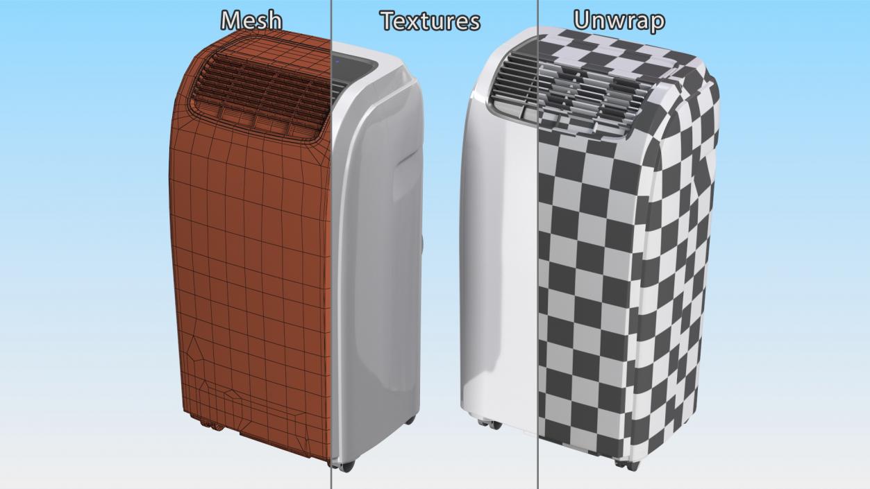 3D model Floor Portable Air Conditioner