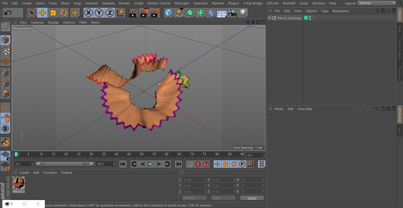 3D Pencil Shavings(1) model