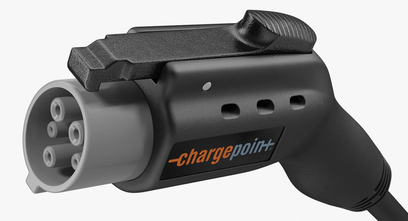 3D ChargePoint Electric Car Charging Plug model