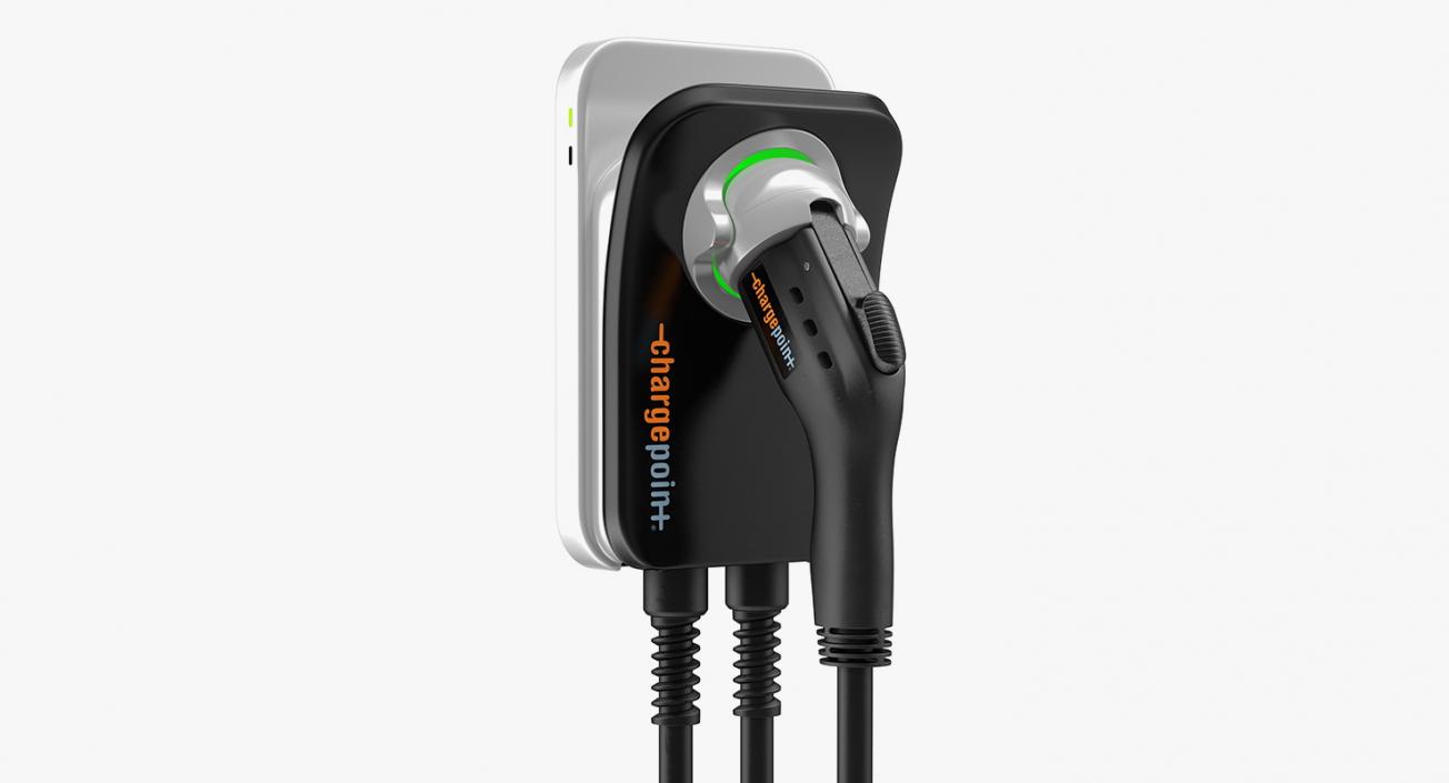 3D ChargePoint Electric Car Charging Plug model