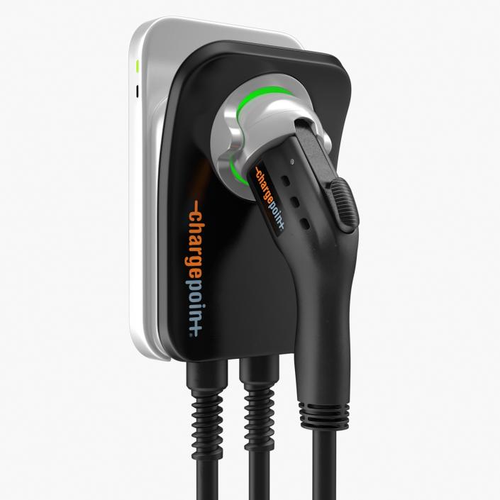 3D ChargePoint Electric Car Charging Plug model