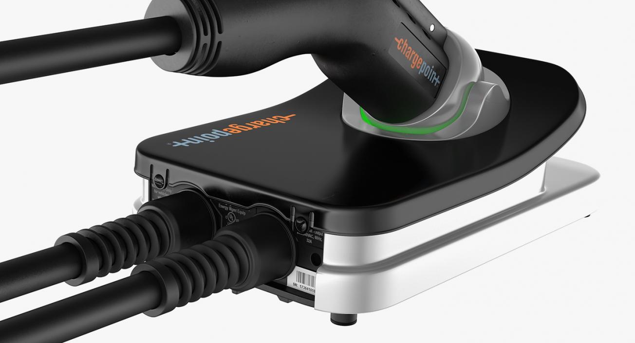 3D ChargePoint Electric Car Charging Plug model