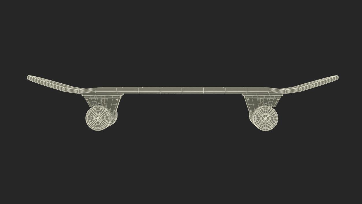 Classic Skateboard Black Label Mockup 3D