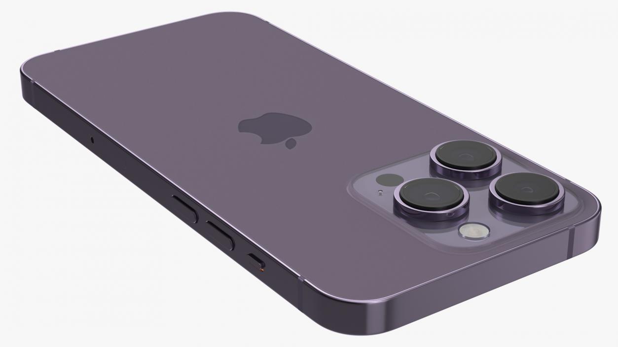 3D Apple iPhone 14 Pro Deep Purple