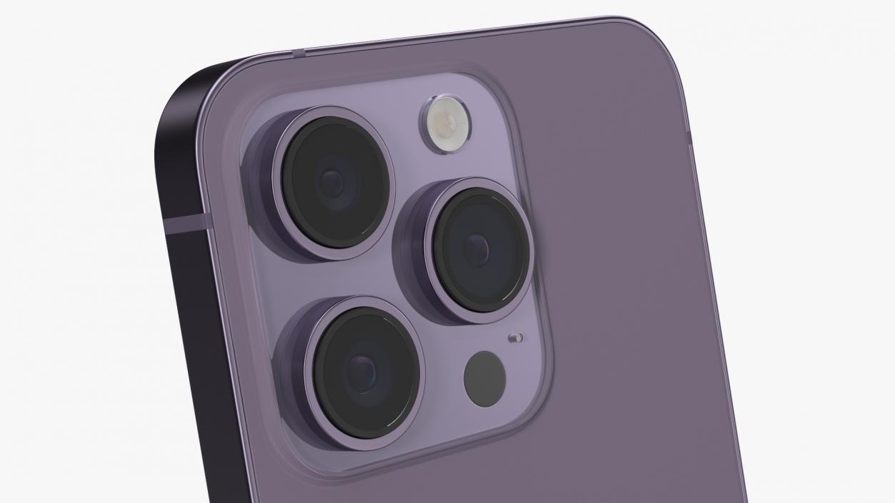 3D Apple iPhone 14 Pro Deep Purple