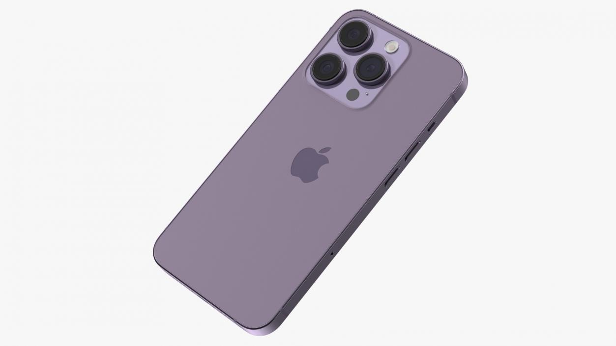 3D Apple iPhone 14 Pro Deep Purple