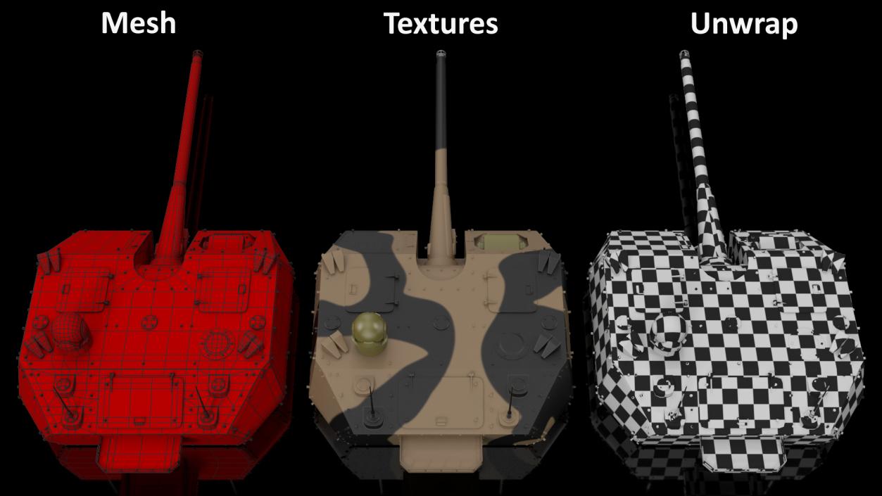 Tank Turret Camouflage 3D