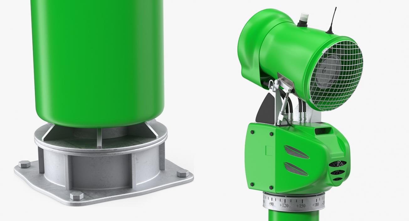 Green Snow Gun 3D model