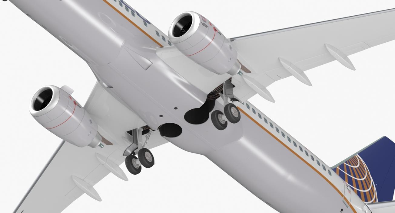 Boeing 737-800 with Interior United Airlines 3D model