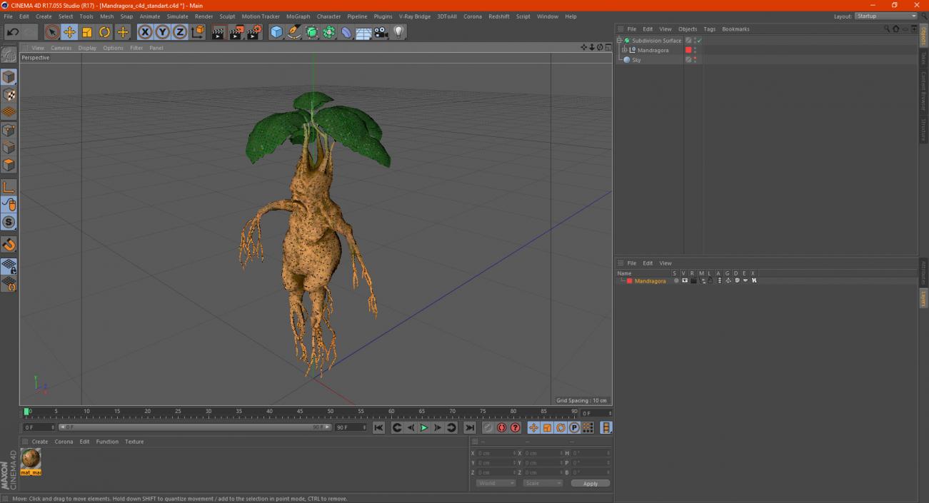 3D model Mandragora