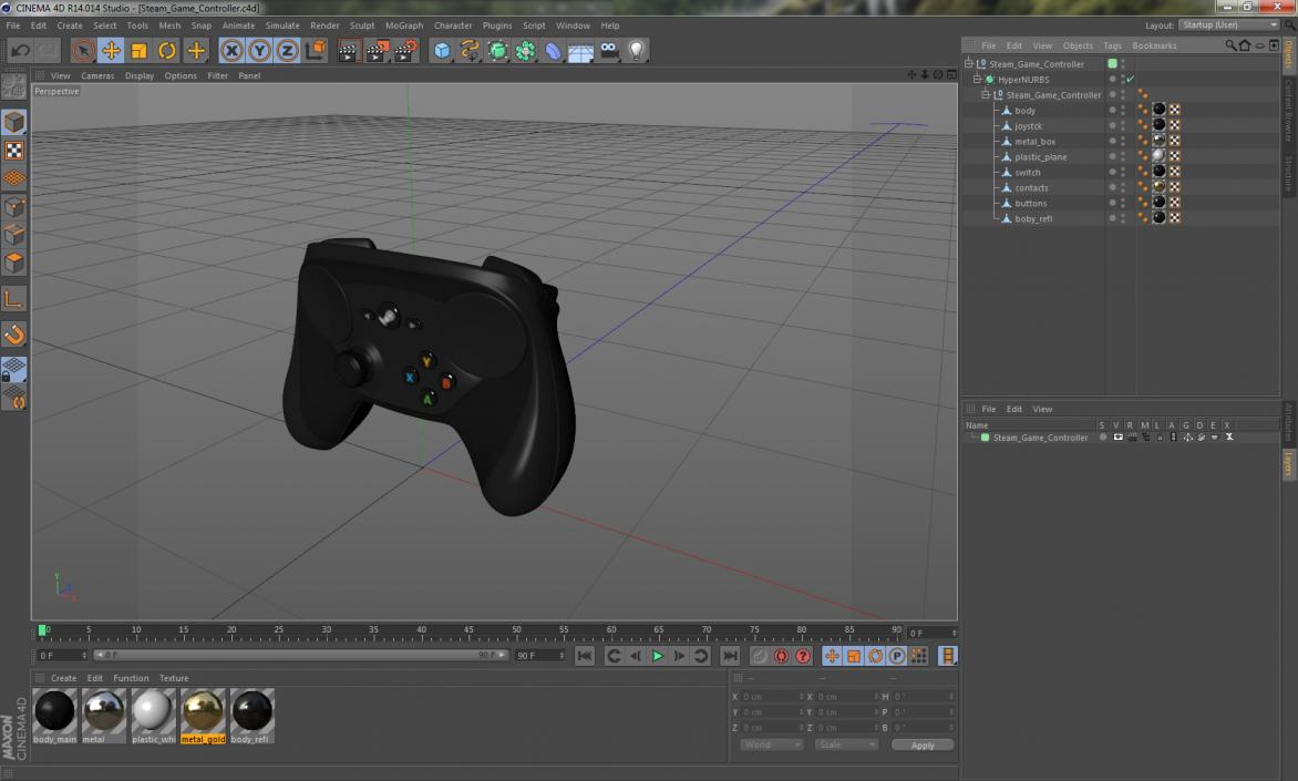 3D Steam Game Controller