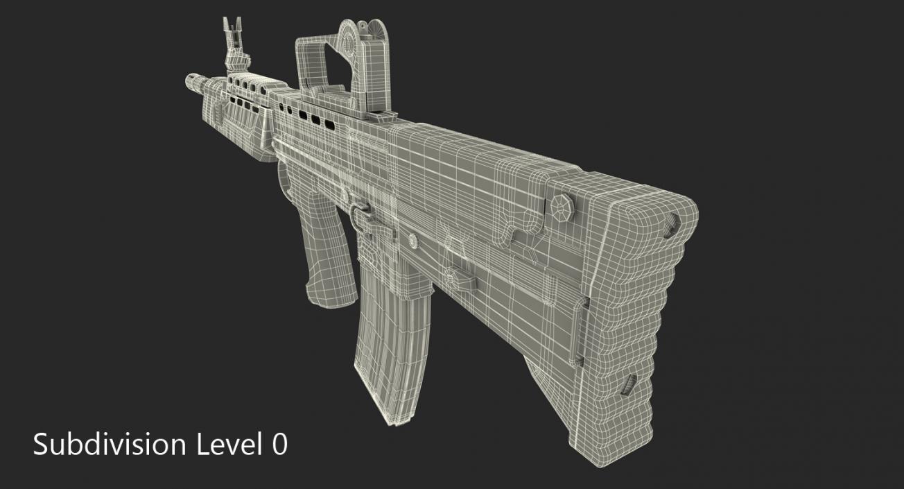 Bullpup Assault Rifle L85A2 3D