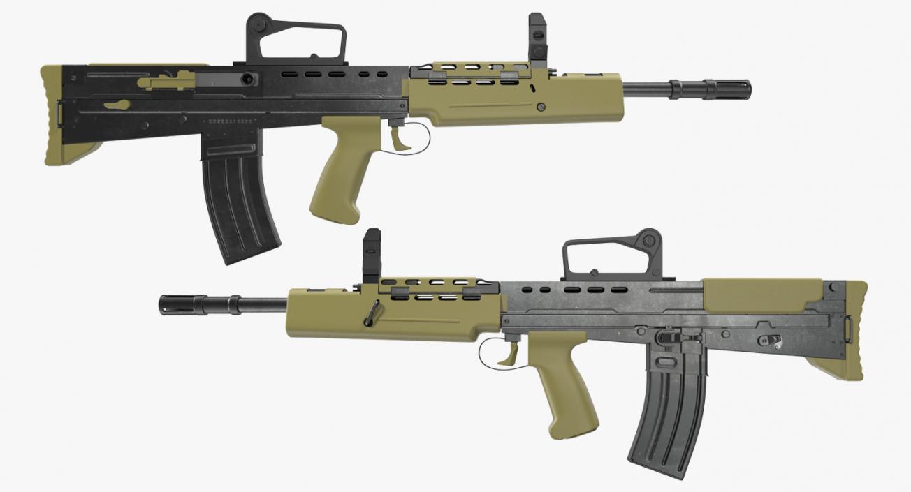 Bullpup Assault Rifle L85A2 3D