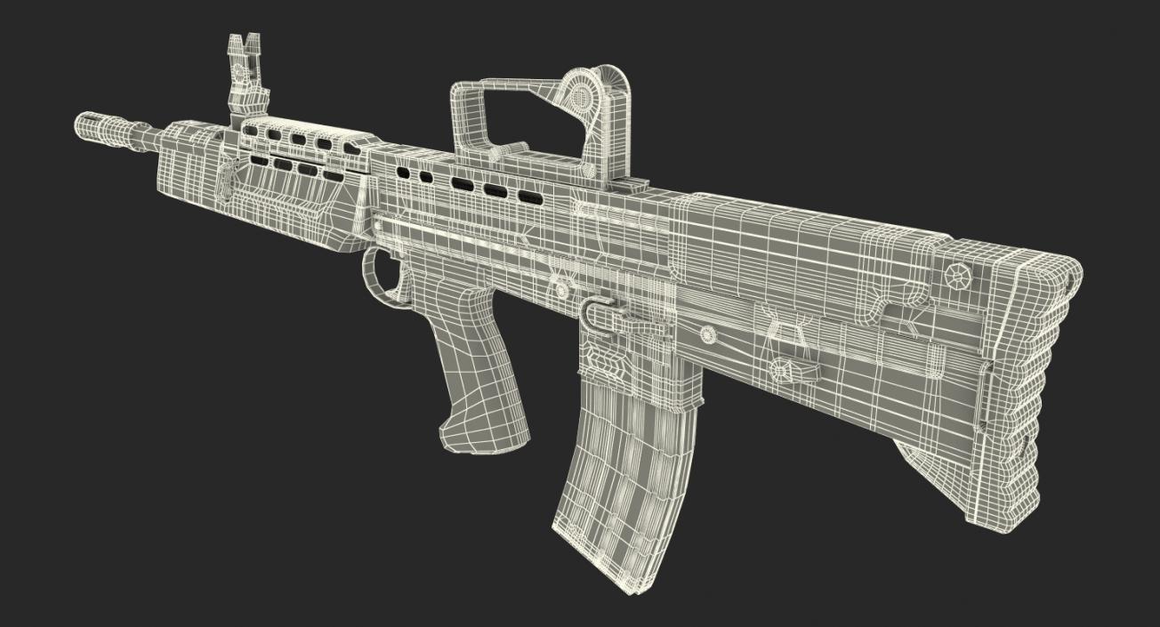 Bullpup Assault Rifle L85A2 3D