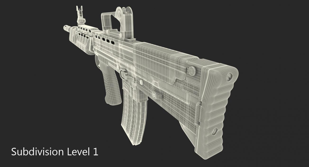 Bullpup Assault Rifle L85A2 3D