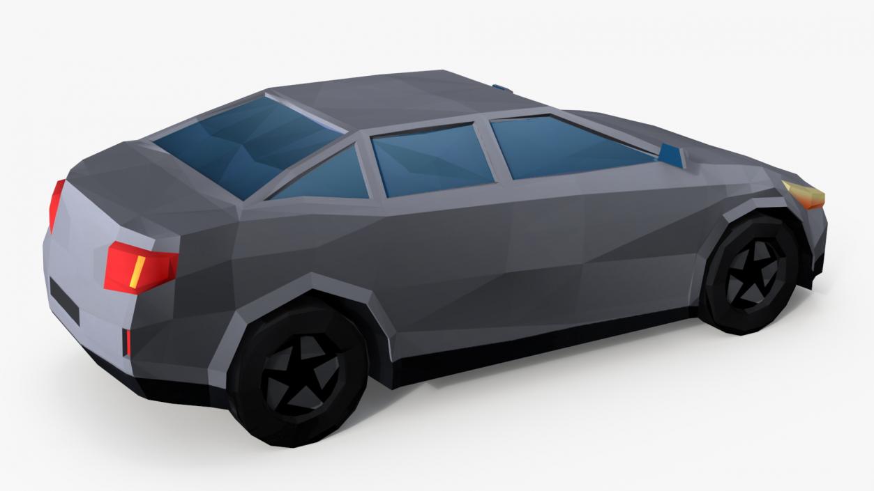 3D model Low Poly Stylized Model Car Sedan 2