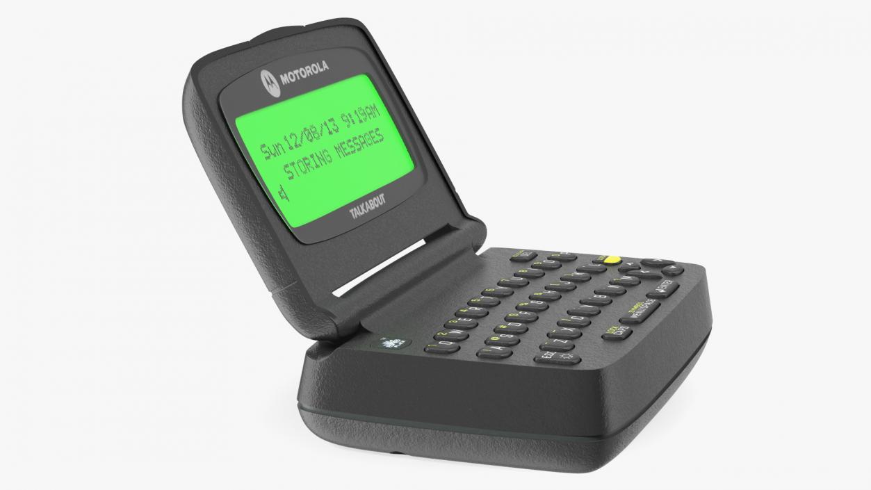 MOTOROLA T900 Pager with Screen On 3D model