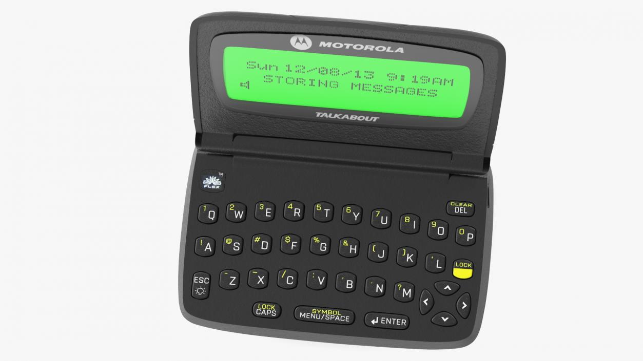 MOTOROLA T900 Pager with Screen On 3D model