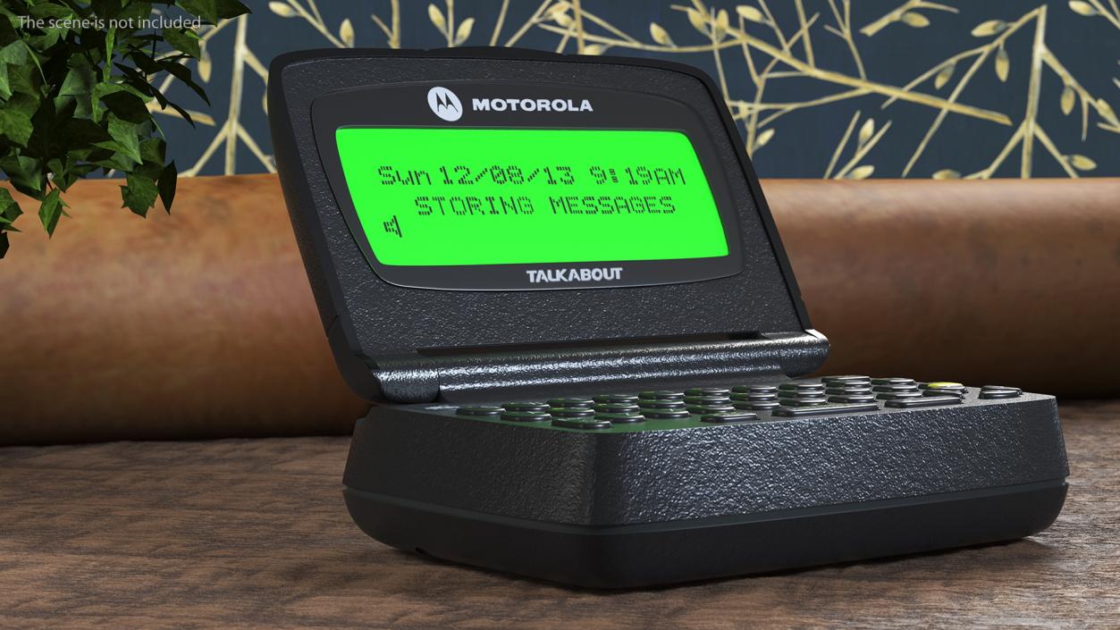 MOTOROLA T900 Pager with Screen On 3D model