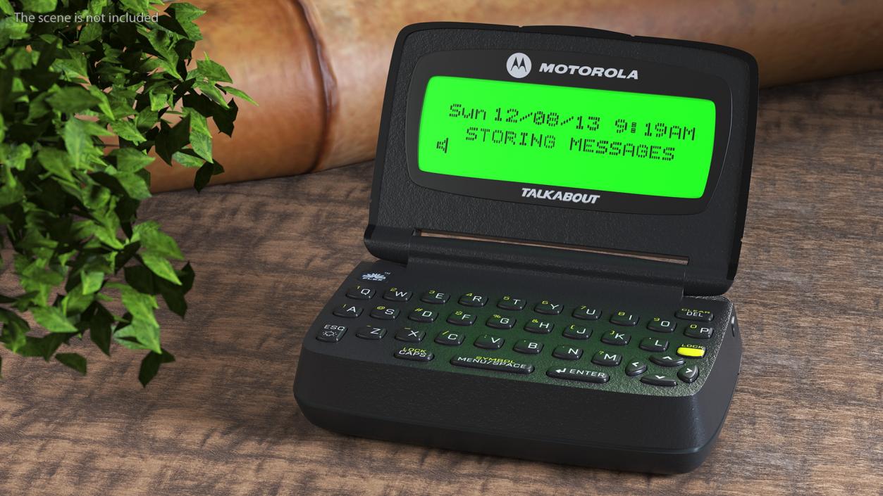 MOTOROLA T900 Pager with Screen On 3D model