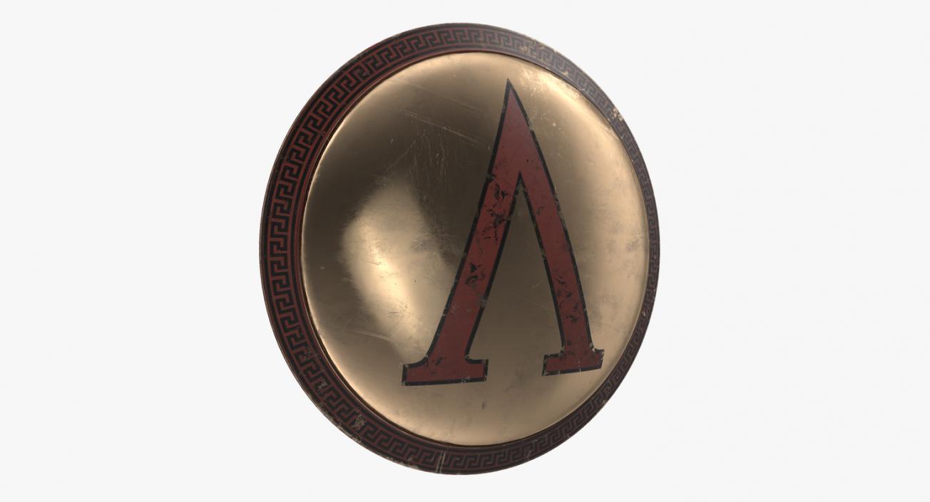 3D Round Medieval Shields Collection model