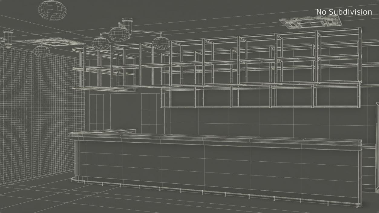 3D model Empty Bar Space