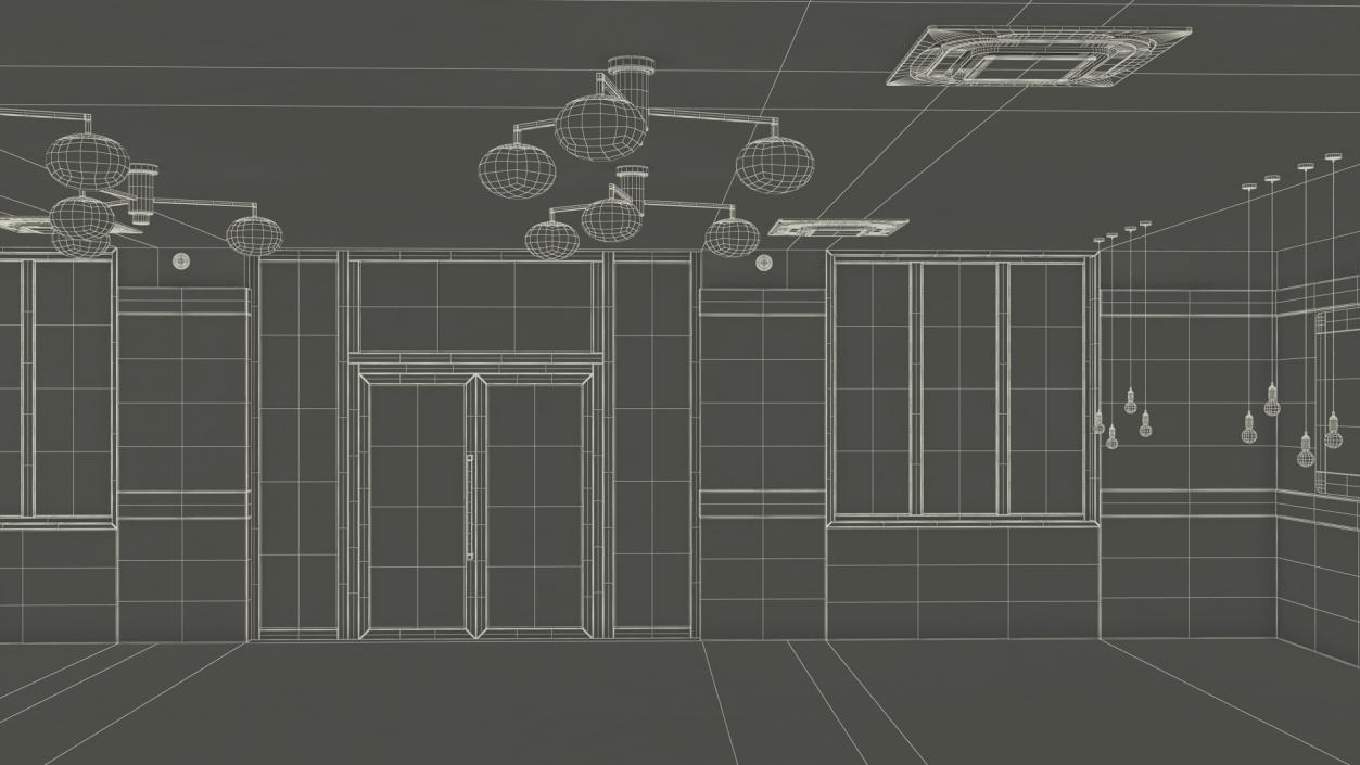 3D model Empty Bar Space