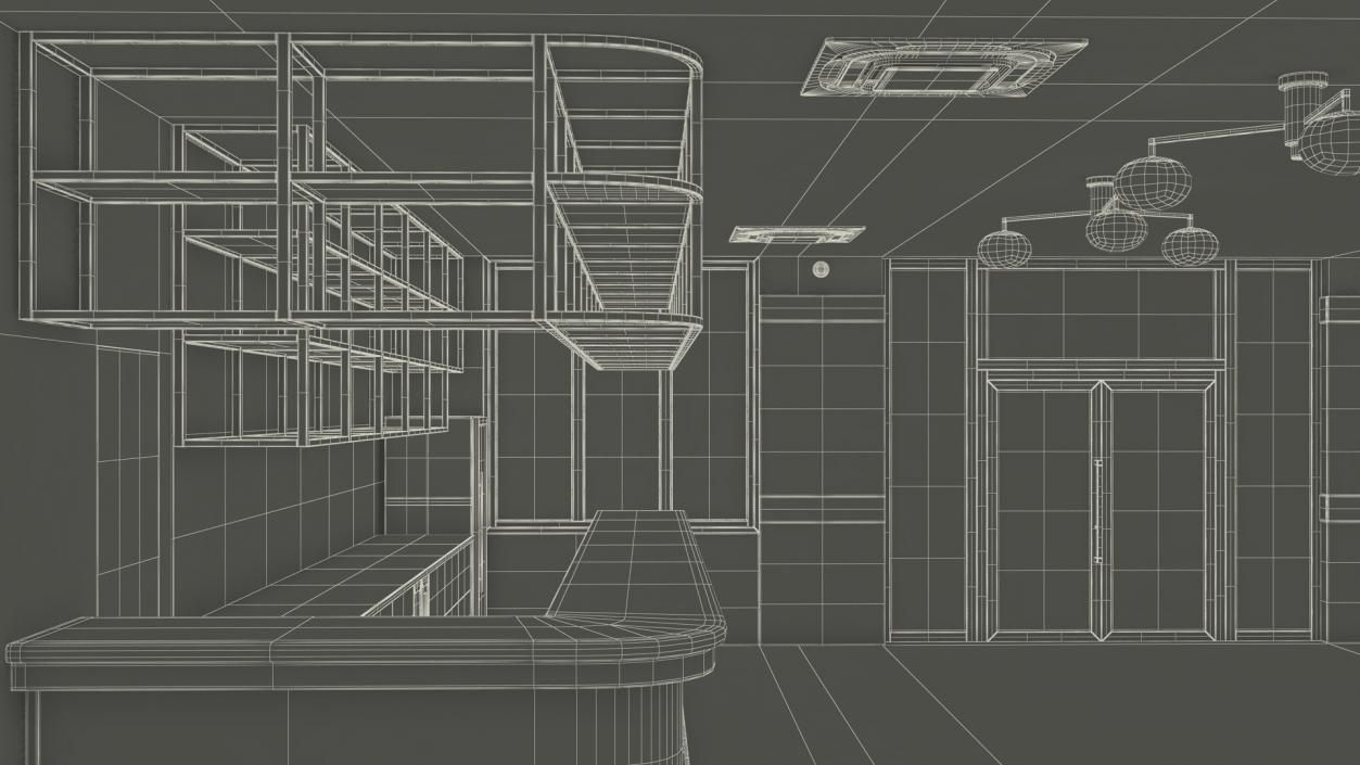 3D model Empty Bar Space