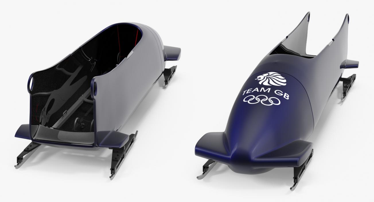 Bobsled Four Person Team GB 3D