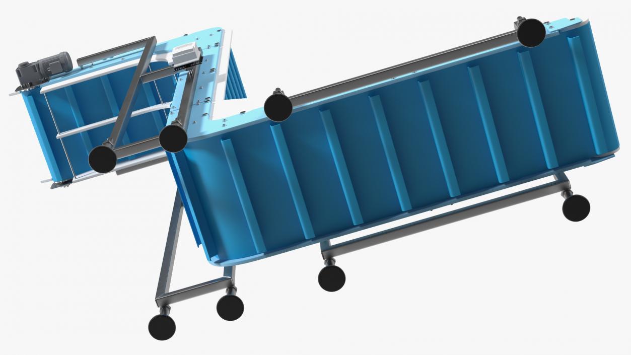 Vertical Conveyor Rigged 3D model