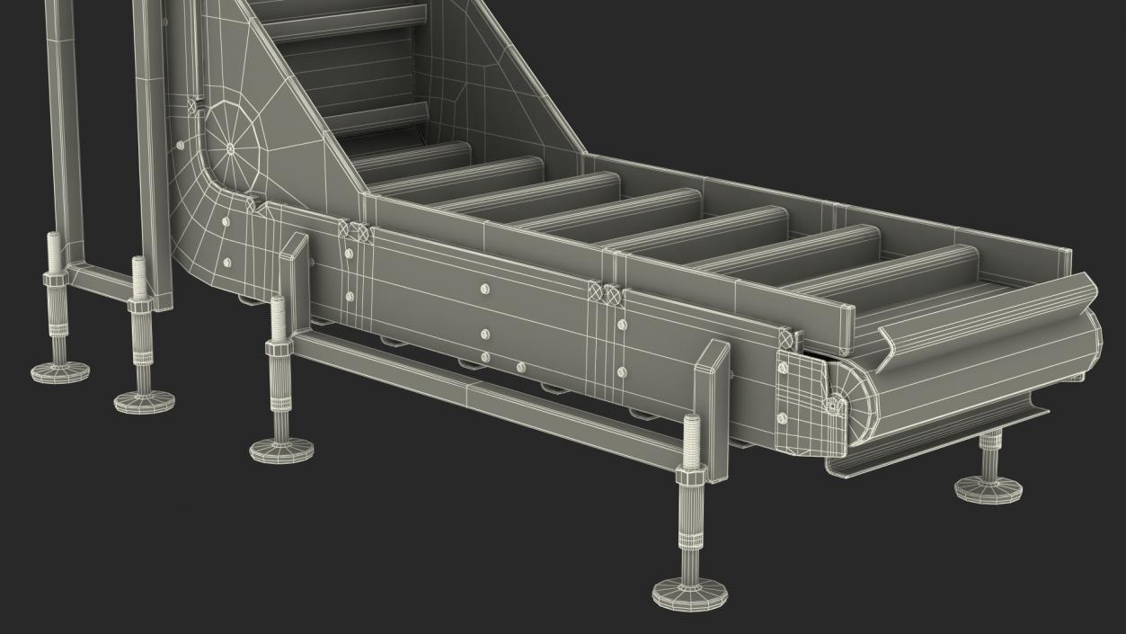 Vertical Conveyor Rigged 3D model