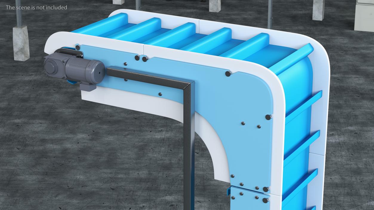 Vertical Conveyor Rigged 3D model