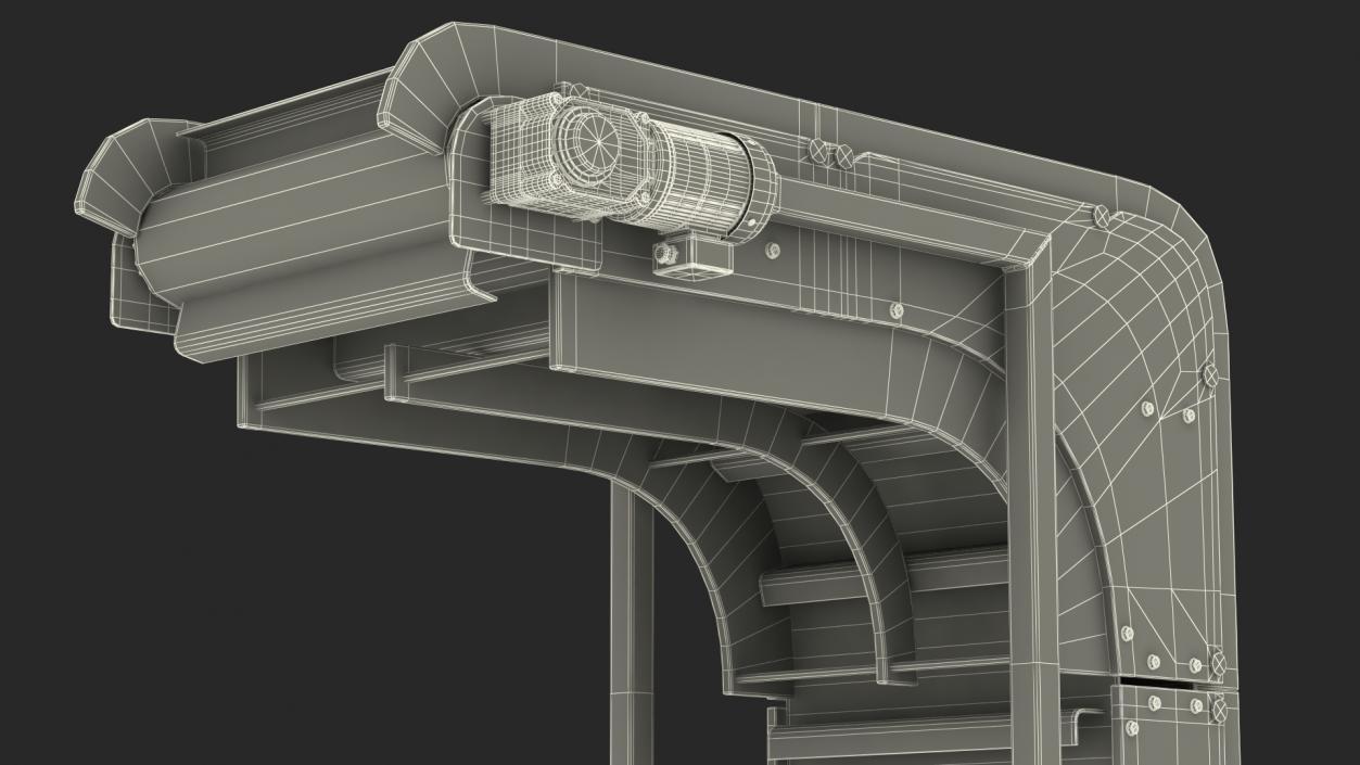 Vertical Conveyor Rigged 3D model