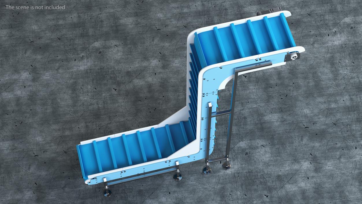 Vertical Conveyor Rigged 3D model