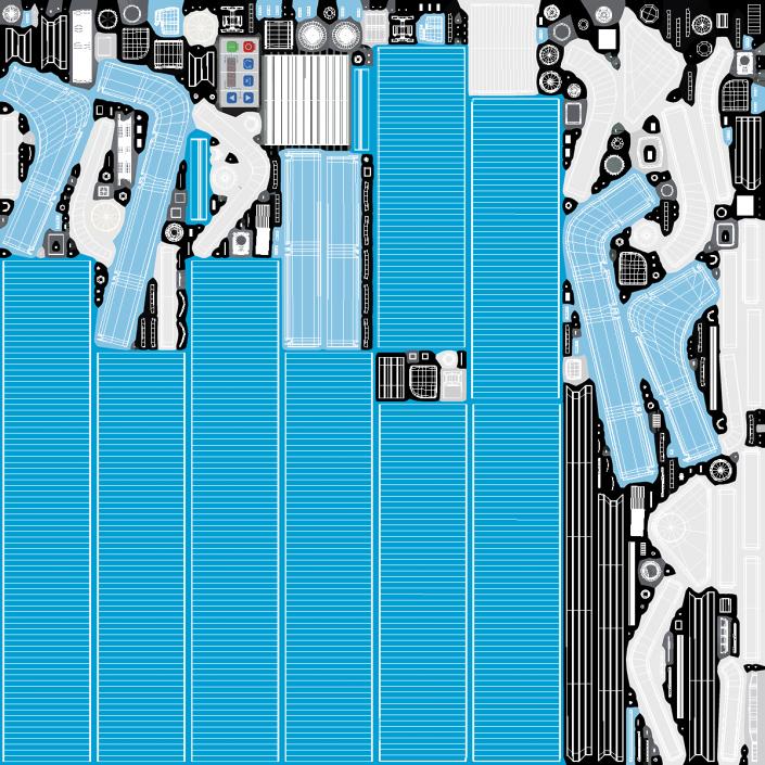 Vertical Conveyor Rigged 3D model