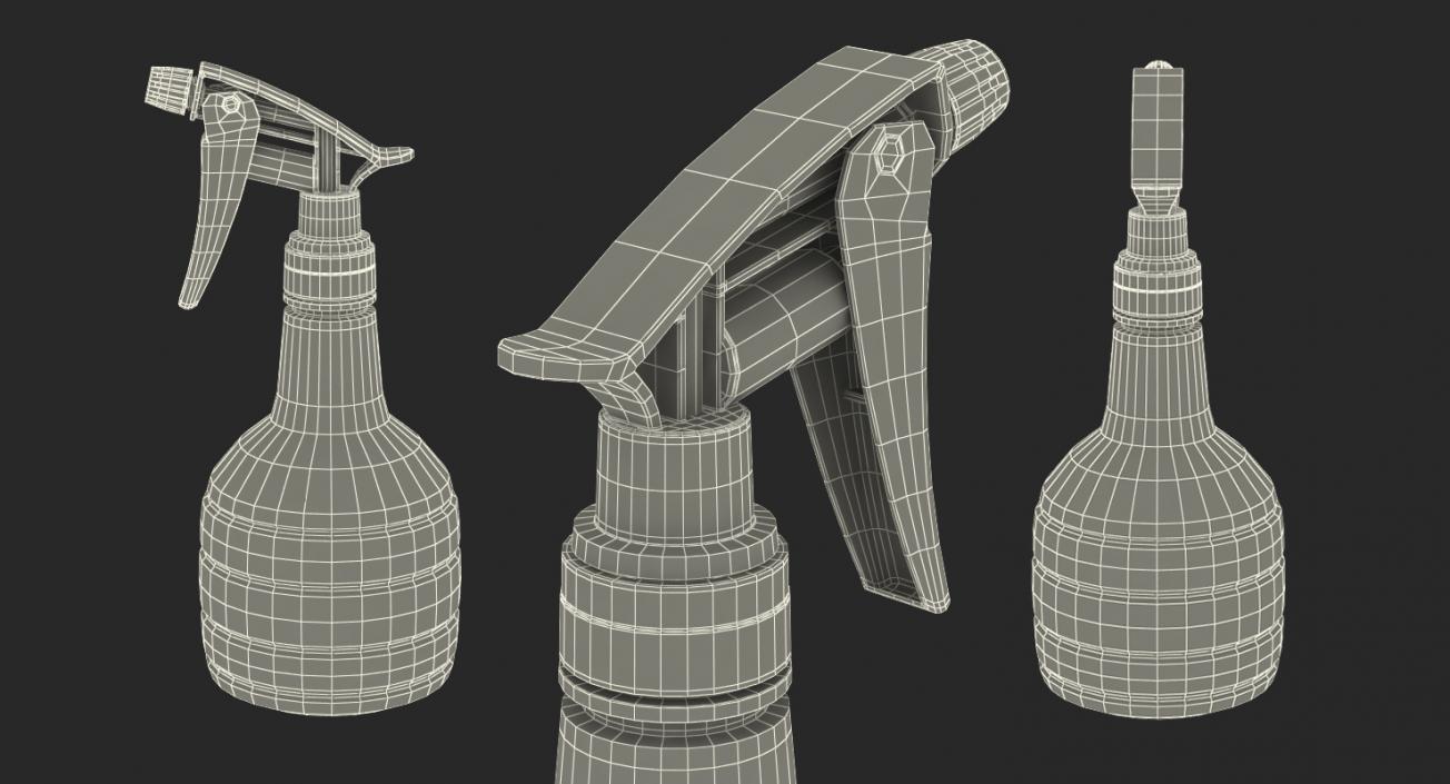 3D Empty Spray Bottle model