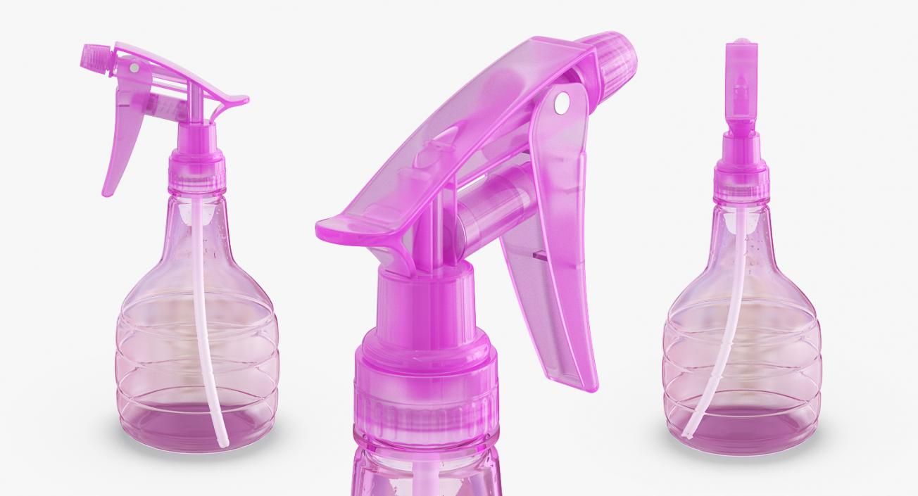 3D Empty Spray Bottle model