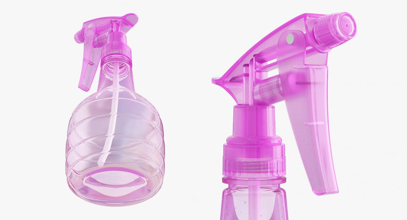 3D Empty Spray Bottle model