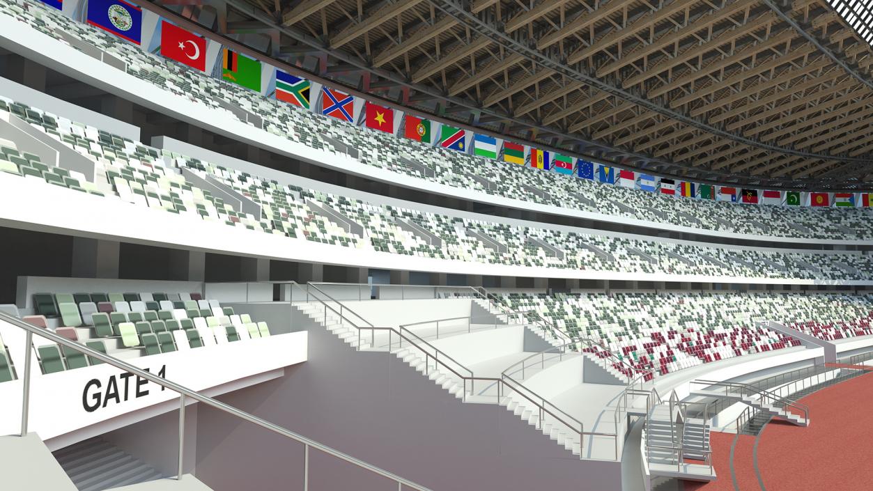 Multi-Purpose Olympic Stadium 3D model