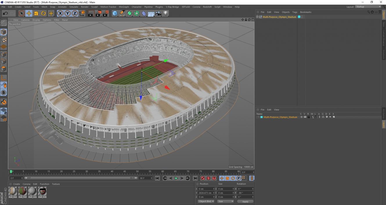 Multi-Purpose Olympic Stadium 3D model